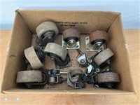 Box of Various Caster Wheels