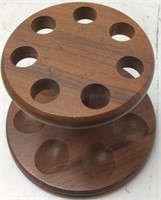 WALNUT DAYS OF THE WEEK PIPE STAND