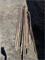 Lot: steel posts