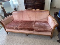 Vintage possibly 1920s sofa approximate 78 inches