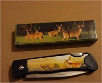 FOLDING DEER KNIFE WITH BOX