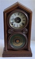 Wood Mantle Clock, 14"