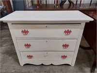 White 3 Drawer Chest