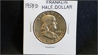 1958D Franklin Half Dollar