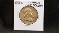 1959D Franklin Half Dollar