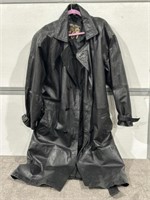 THE PIERCE ARROW XL LEATHER TRENCH COAT