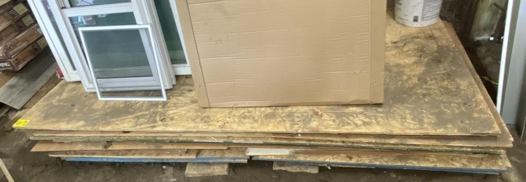 Plywood Sheets, largest 4x8ft 
*windows and