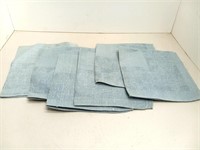 6 cloth napkins blue