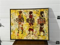 African art on fabric