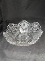 CUT CRYSTAL LEADED BOWL - 8 X 3.5 “