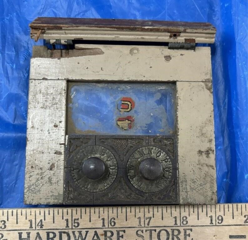 WW! Antique Post Office Box Door