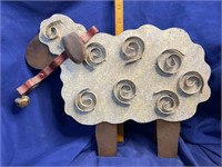 Metal Sheep Decor