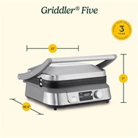 Cuisinart GR-5BP1 Electric Griddler FIVE, Enjoy