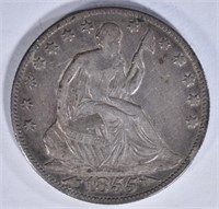 1855-O ARROWS SEATED HALF DOLLAR