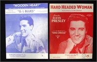 Two Elvis Presley early sheet music
