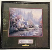 Thomas Kincaid The Forest Chapel Framed Picture