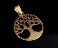 9ct rose gold "tree of life" pendant