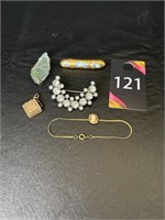 Necklaces & Vintage Clip Earrings