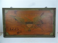 33" x 19" American Revolution Style Hanging Eagle