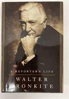 Autographed Walter Cronkite A Reporters Life Book