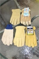 5 Pairs of Large Work Gloves--new