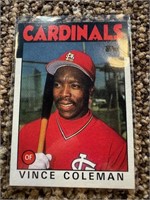 1986 Topps #360 Vince Coleman Cardinals ROOKIE