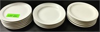 (15) Asst. White Porcelain Side Plates