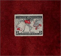 CANADA USED 1898 XMAS MAP ISSUE SCOTT # 85i