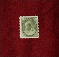 CANADA MLH 1900 QV 20 CENT NUMERAL ISSUE STAMP