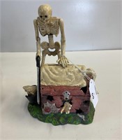 CAST IRON SKELETON MONEY BOX