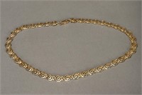 Ladies Gilt on Sterling Silver Necklace,