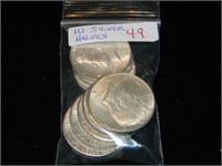 Bag (10) Silver Halves