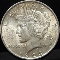 1923 Peace Silver Dollar BU