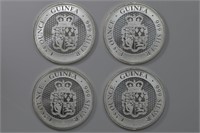 4 - 1.25ozt Silver .999 Guinea (5ozt TW)