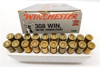 (20) Rounds of Winchester super X 308 win. 180gr