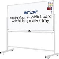 Mobile Magnet Whiteboard With Stand 60x36