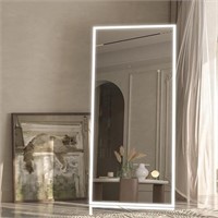 Full Length Mirror With Lights,65"x25" Full Body