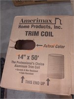 Trim Coil Brown/White Aluminum 14" x 50' Sold As