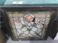 Stained Glass Leaded Window As Is