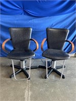 Salon chairs, set of 2.