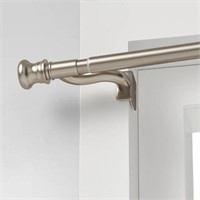 48-84 Twist & Shout Curtain Rod  Brushed Nickel