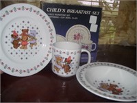 CHILD'S IRONSTONE BREAKFAST SET