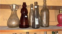 Lot of Assorted Glass Bottles