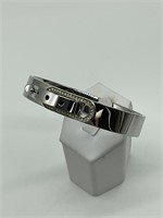 Michael Kors Silver Tone Crystal Buckle Bracelet