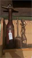 Pepper Grinder and Wooden Art