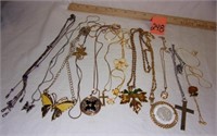 several necklaces