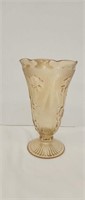 Vintage Jeanette Marigold Carnival Glass Vase