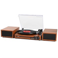 Vinyl Record Player with External Speakers BT 5.3