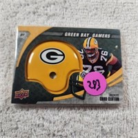 2008 UPD Green Bay Gamers Helmet Chad Clifton