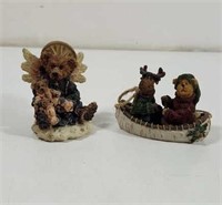 Boyds Bears Candle topper and fishing Ornament